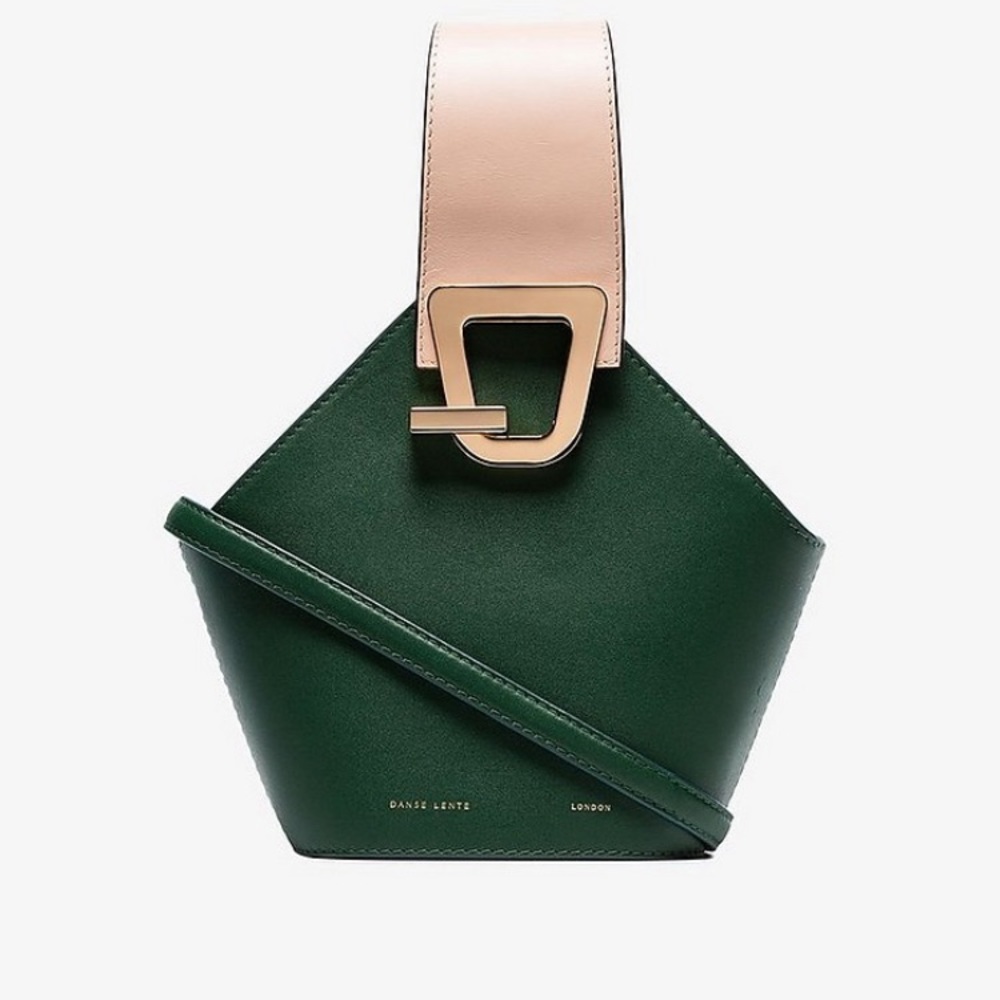 DANSE LENTE
Green Johnny Mini Leather Bucket Bag